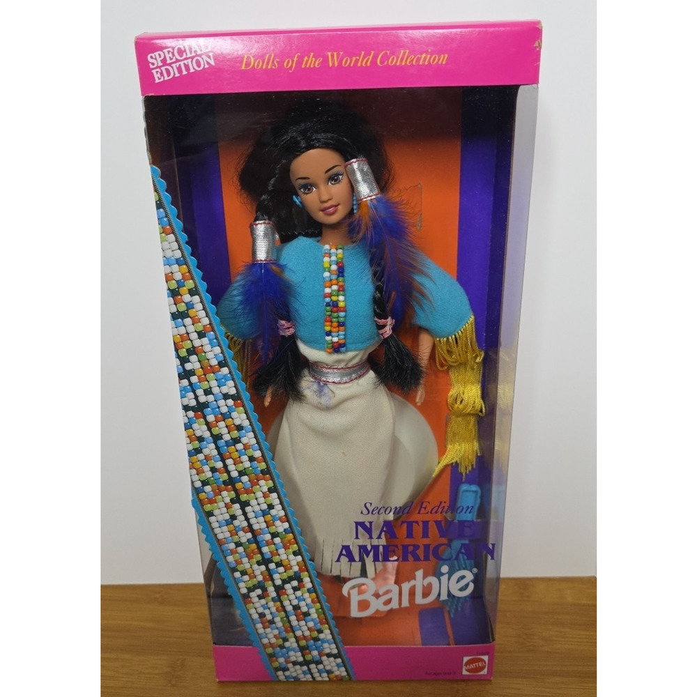 1993 Native American Barbie Doll 11609 Dolls Of The World Second Edition